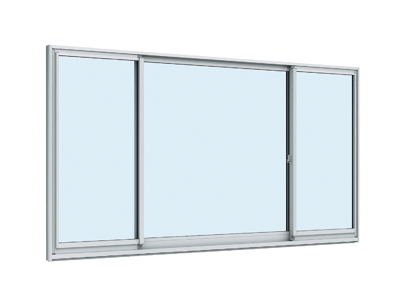 雙橫拉真固定窗