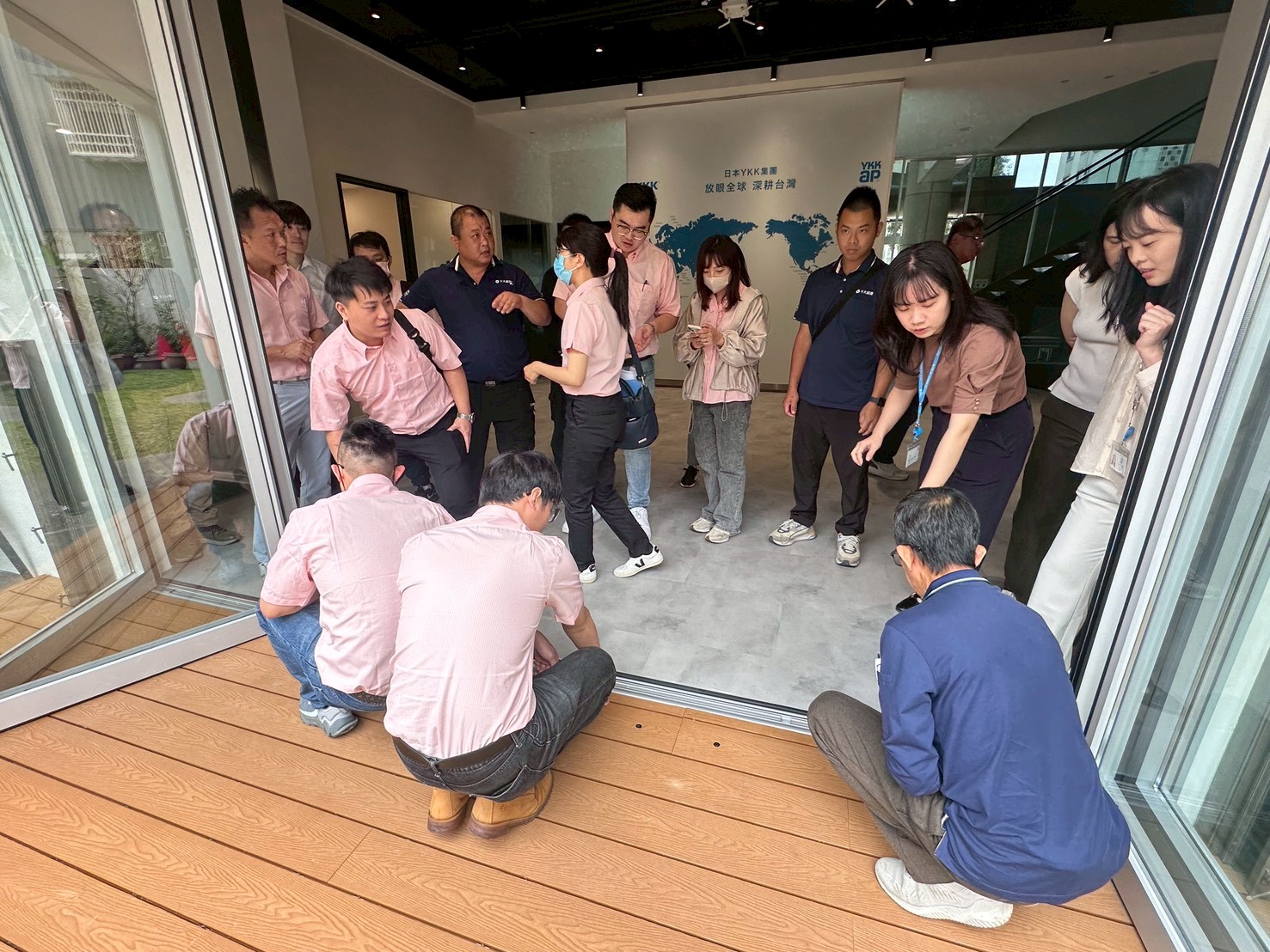 千大鋁業參訪YKK AP台北展示中心\